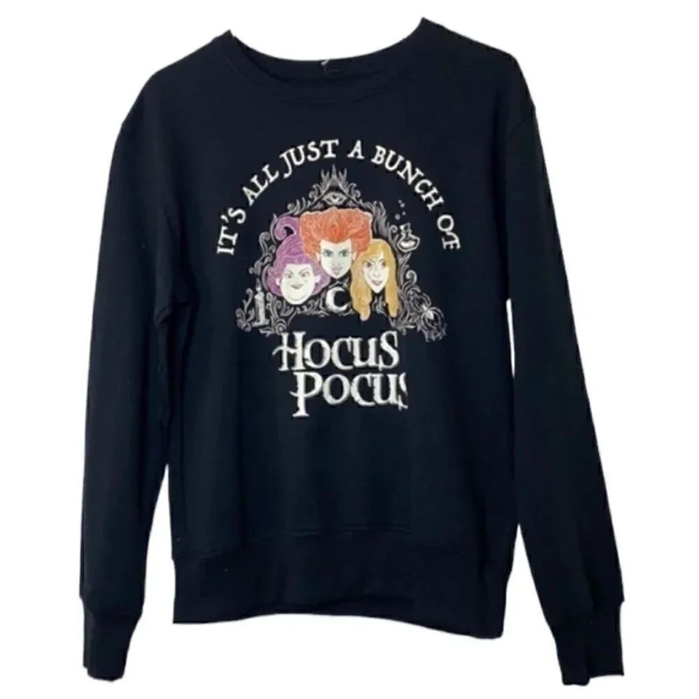 Disney Hocus Pocus Black Sweatshirt(Size Small)